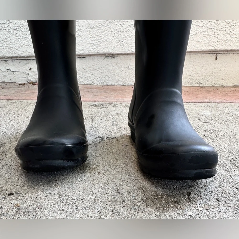 Hunter The Original Tall Rain Boots - Black - US 1B/2G// EU 32 //UK 13 - Picture 7 of 9
